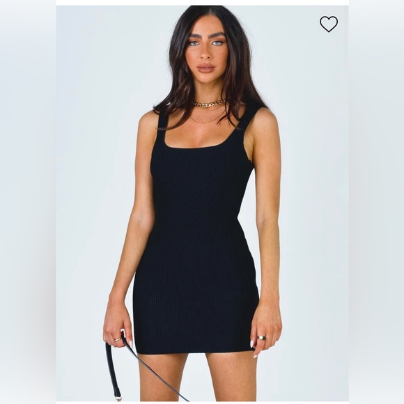 the gracie knit mini dress black Princess Polly The Gracie Knit Mini Dress, Black,